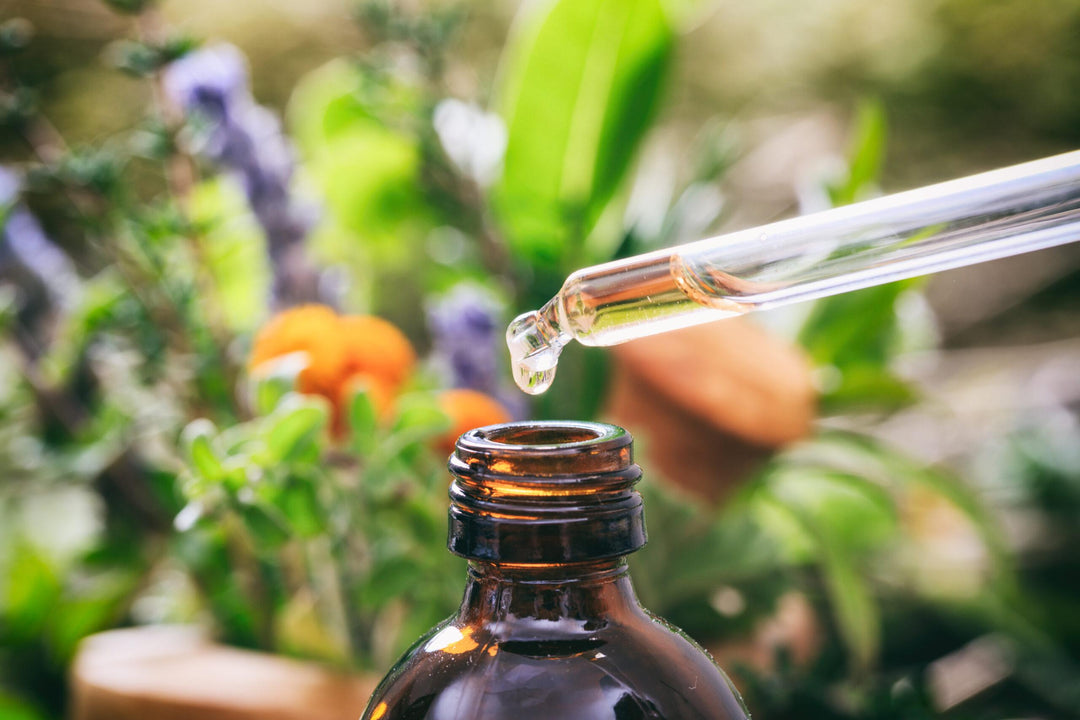 a photo of a bottle of essential oil opened