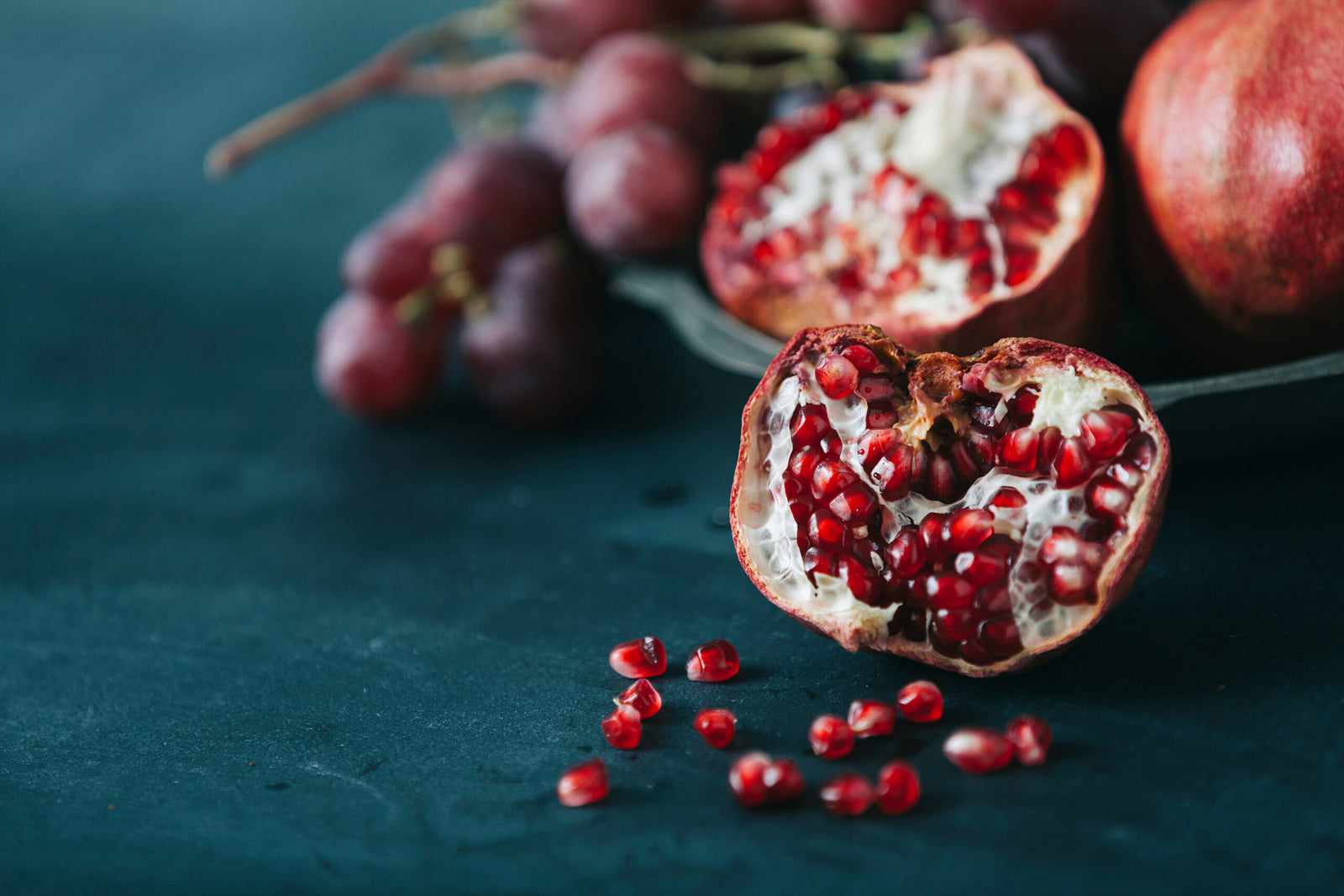a picture of pomegranates