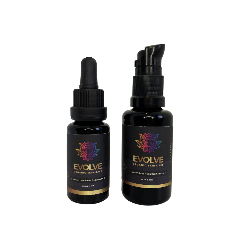 A slightly smaller photo of Evolve Desert Love Nopal Fruit Serum by Lotus Evolutions facing the right side