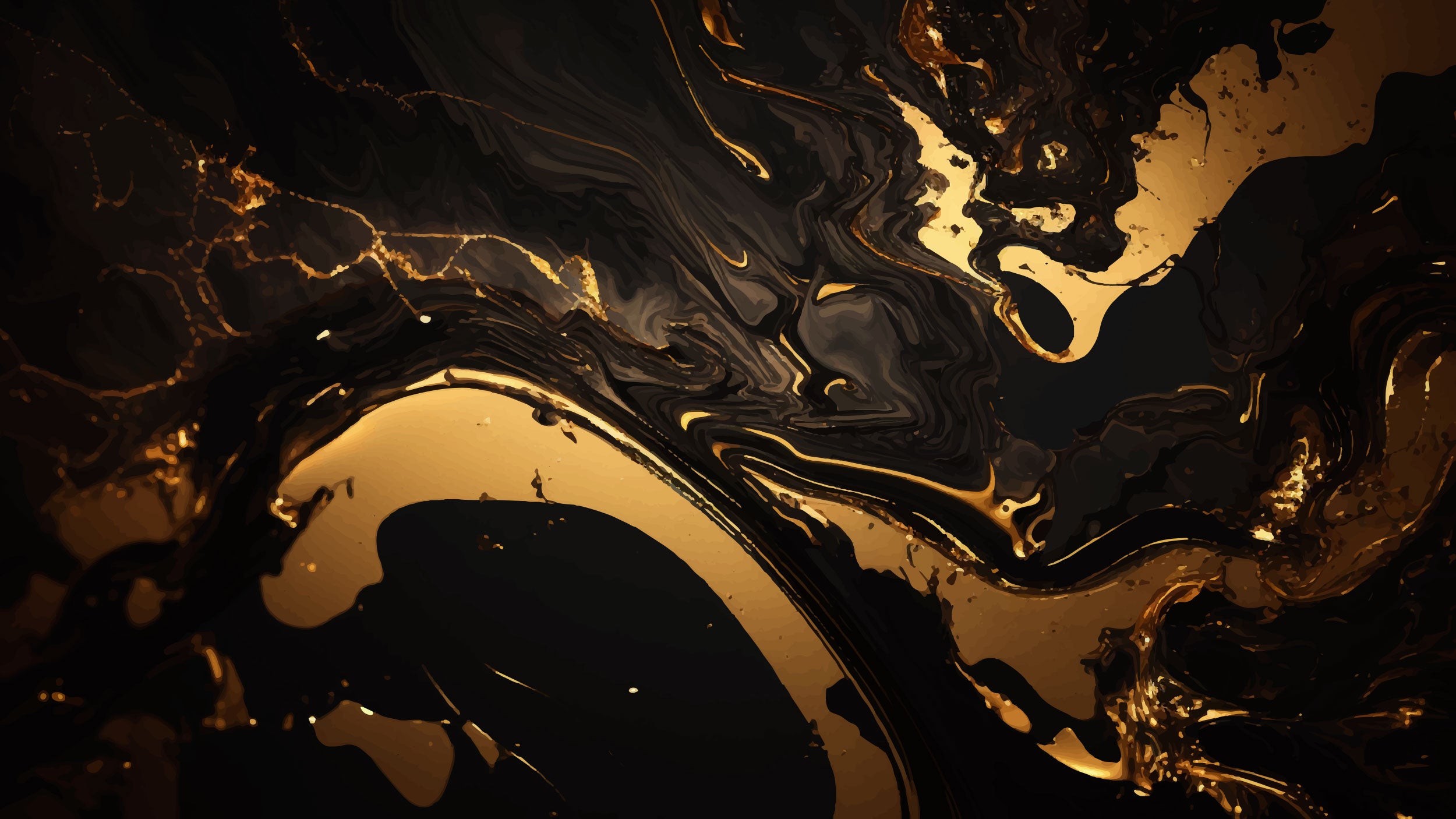 a black and gold marble background